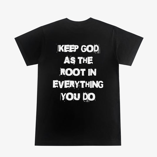 Black Keep God As The Root-Tee