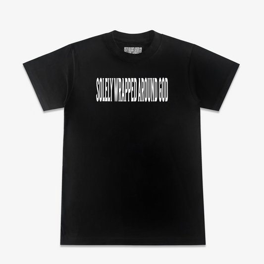 Heavyweight Black Solely Wrapped Around God-Tee