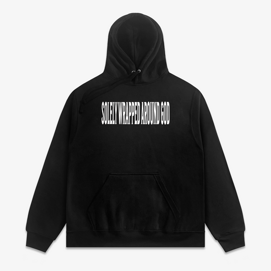Premium Black Solely Wrapped Around God-Hoodie